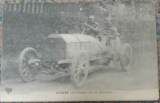 Antique postcard race mercedes